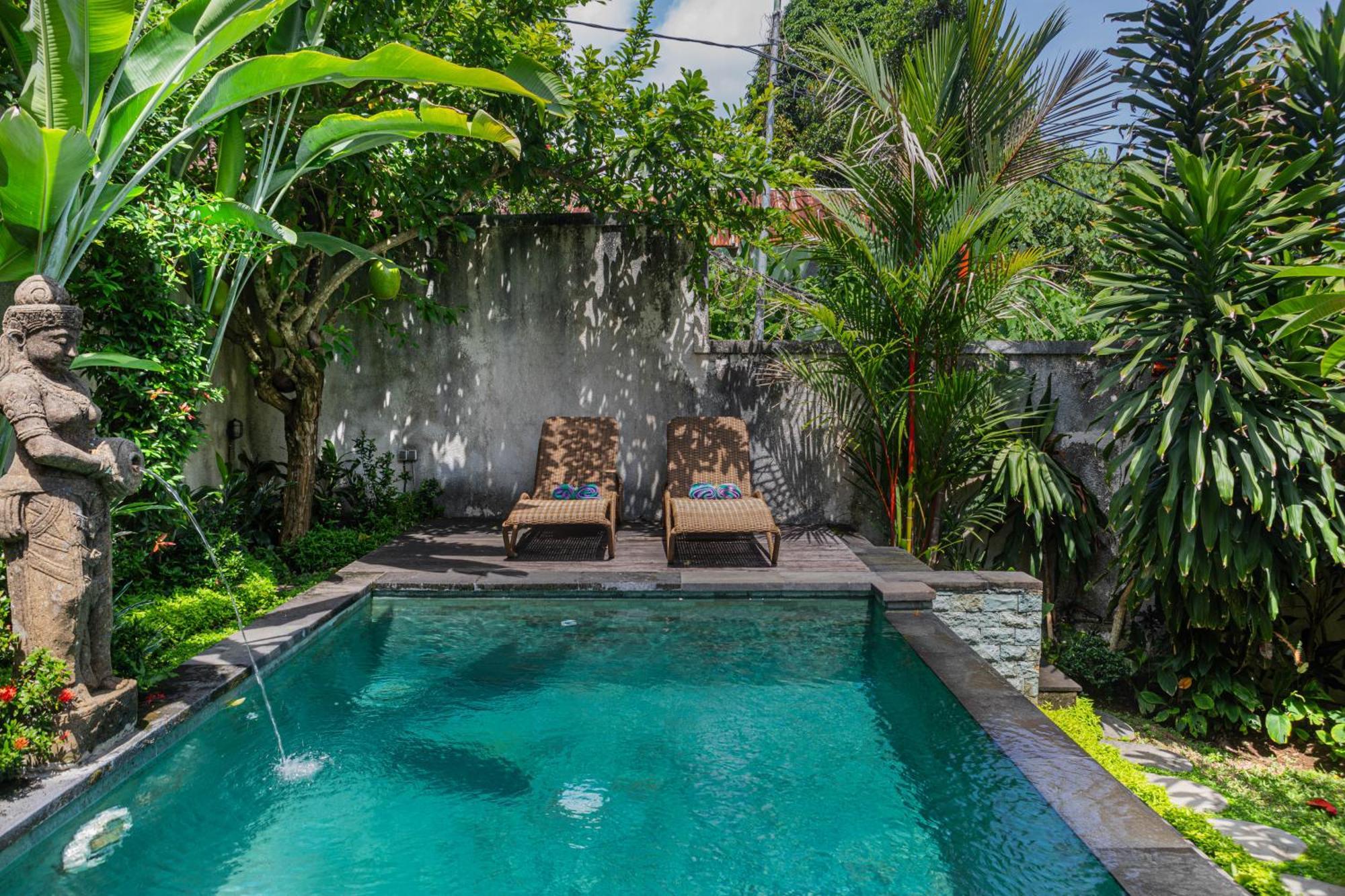 Sari Bamboo Villas Ubud Exterior foto